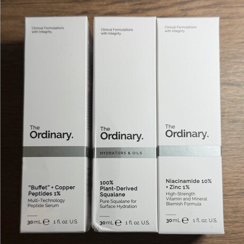 🆕 THE ORDINARY SET OF 3 SKINCARE BUNDLE BEAUTY DEAL x 3 BOTTLES